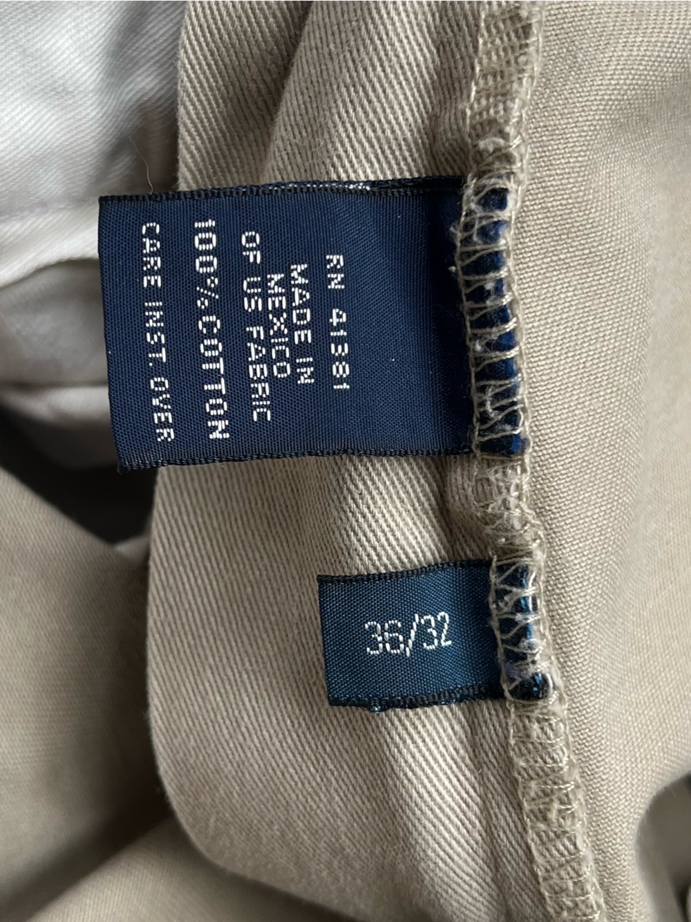Polo Ralph Lauren Andrew pants Men’s Pleated Khaki tan Chinos pants size 36x30 - Picture 7 of 9